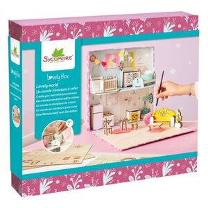 Imagine Set creativ în miniatură, Căsuța cu mobilier, Sycomore