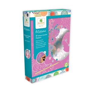 Imagine Scratch Art Magic, set cu 10 planșe de răzuit
