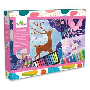 Imagine Set pictură XXL – Acuarelă, pasteluri și guașe