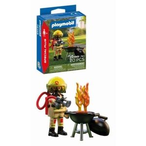 Imagine Playmobil - Figurina pompier si gratar