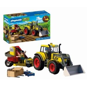 Imagine Playmobil - Jucarie de rol Tractor cu masina de recoltat cartofi