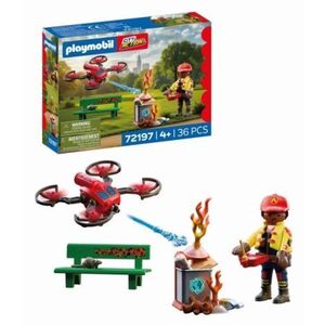 Imagine Playmobil - Jucarie de rol Drona de pompieri