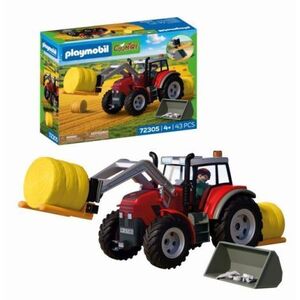 Imagine Playmobil - Jucarie de rol Tractor cu baloti de fan