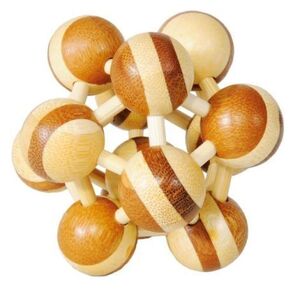 Imagine Joc logic IQ Puzzle 3D Atom doua culori, Fridolin