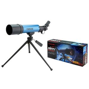 Imagine Telesco p Refractor 50mm cu Zoom 20, 80x si Trepied de Masa