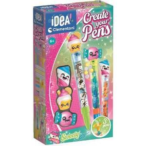Imagine Set creatie 3 pixuri personalizate. Sweety