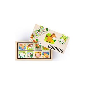 Imagine Domino din lemn: Animale de la ferma