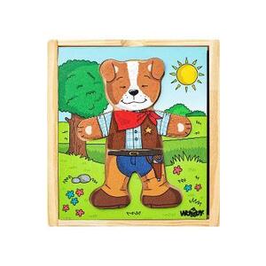 Imagine Puzzle din lemn: Imbraca catelul