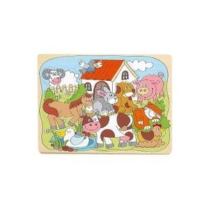 Imagine Puzzle din lemn: Animale de la ferma