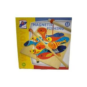 Imagine Puzzle din lemn: Joc magnetic de pescuit