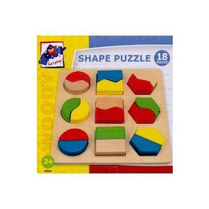 Imagine Puzzle 3D din lemn: Forme si culori