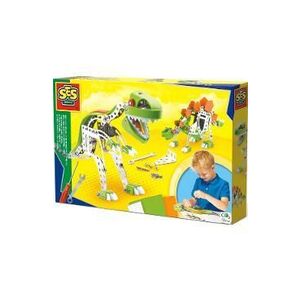 Imagine Set constructie: Dinozauri din metal. T-Rex si Stegosaurus