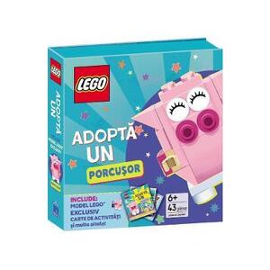 Imagine Lego. Adopta un porcusor. Activitati pentru micii iubitori de animale