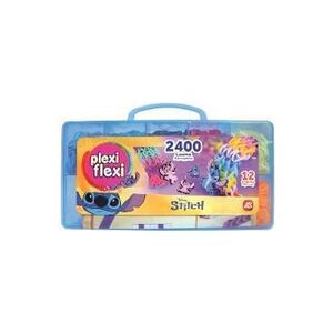 Imagine Cutie Plexi Flexi. 2400 elastice si 12 accesorii. Stitch. Albastru