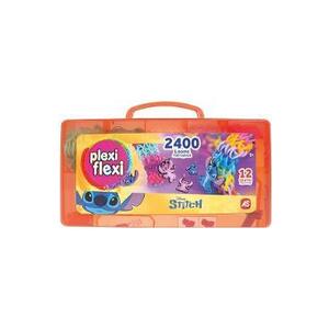 Imagine Cutie Plexi Flexi. 2400 elastice si 12 accesorii. Stitch. Portocaliu
