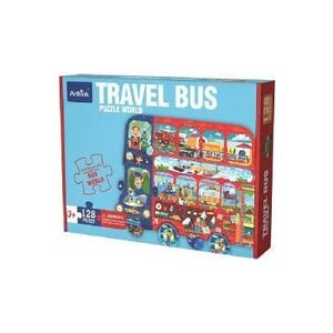 Imagine Puzzle autobuzul cu etaj 128 piese: Travel Bus