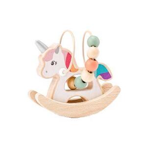 Imagine Jucarie din lemn: Unicorn cu margele