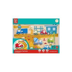 Imagine Puzzle din lemn cu butoni: Utilaje de constructii