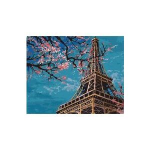 Imagine Pictura pe numere: Parisul in flori de cires