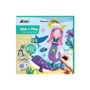 Imagine Joc creativ Stick 'N' Play cu scene 3D si stickere repozitionabile: Animale polare si marine