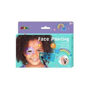 Imagine Trusa make-up pictura fata cu sabloane incluse: Curcubeu si stele