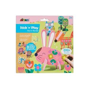 Imagine Joc creativ Stick 'N' Play cu scene 3D si stickere repozitionabile: Gradina secreta