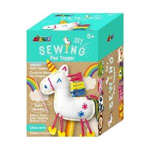 Imagine Set de cusut DIY: Decoratiune topper pentru creion. Unicorn