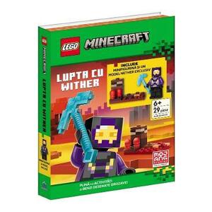 Imagine Lego Minecraft: Lupta cu Wither. 29 piese + Carte de activitati si benzi desenate