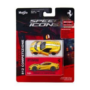 Imagine Masinuta metalica Speed Icons: Ferrari 812 Competizione galben