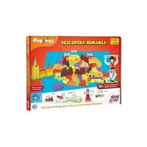 Imagine Puzzle 120: Harta Romaniei cu judete. Descopera Romania