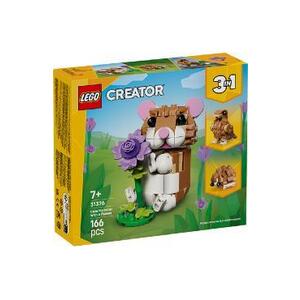 Imagine Lego Creator 3 in 1: Hamster adorabil cu o floare