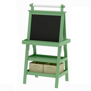 Imagine AIYAPLAY Tablă de Desen Dublă Pentru Copii 3-6 Ani, 59x48x118 cm, Verde | Aosom Romania