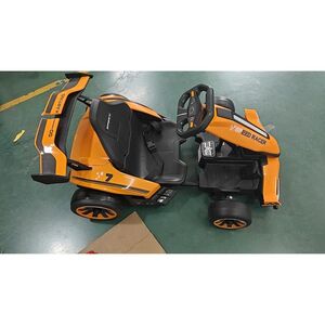 Imagine AIYAPLAY Kart Electric pentru Copii 12 V, Go Kart, 2 Motoare, Scaun Reglabil, Baterie litiu, Pornire Progresivă, Portocaliu | Aosom Romania