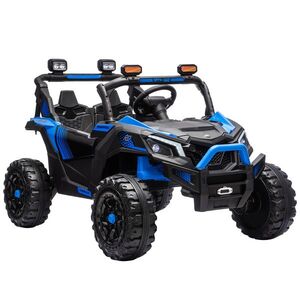 Imagine AIYAPLAY Mașină electrică pentru copii 24V 2 locuri UTV cu baterie litiu Telecomandă 2, 4 GHz 2 x motoare 120W Pornire lină | Aosom Romania