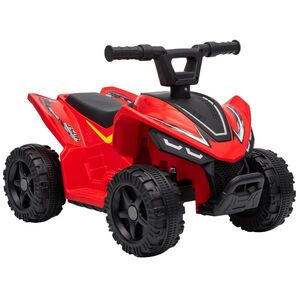 Imagine AIYAPLAY ATV Electric pentru Copii 18-48 Luni, 6V, 2 km/h, Sarcină 25 kg, Roșu | Aosom Romania