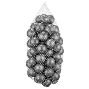 Imagine Set 50 bile pentru piscina de joaca, Wellgro, Bubble Pops, Ø7 cm, plastic, gri