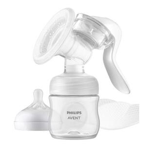 Imagine Pompa de san manuala Philips Avent SCF430/10, Biberon pentru hranire (Alb/Transparent)