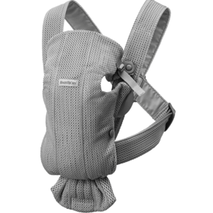 Imagine Ham Mini Babybjorn 021018E1, Multiple pozitii de purtare, 3D Mesh, 0-1 an, 3.5-11 kg (Gri)