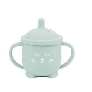 Imagine Cana cu pai din silicon Babymoov Vulpita, 160 ml (Verde)