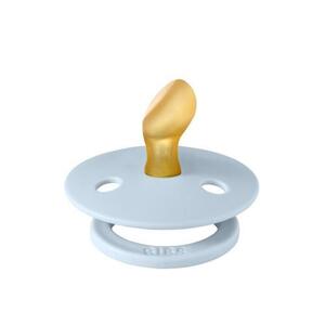 Imagine Suzeta Colour Latex, tetina anatomica, 0 luni + Baby Blue, BIBS