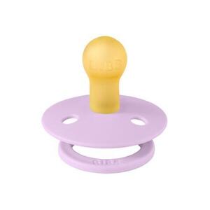 Imagine Suzeta Colour Latex, tetina rotunda, 0 luni + Violet Sky, BIBS