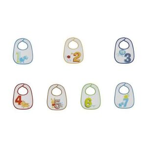 Imagine Set 7 bavete Lorelli, small, bumbac, inchidere cu arici, Boy