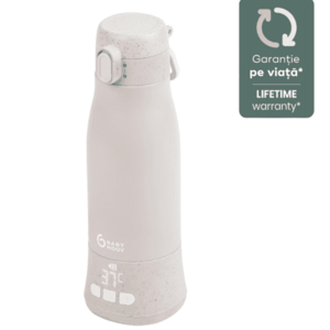 Imagine Incalzitor de biberoane Babymoov Moov & Feed, portabil si reincarcabil, Mineral Beige