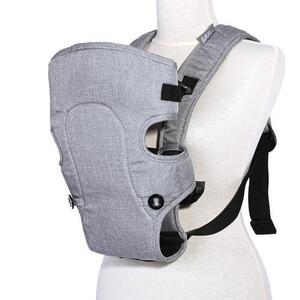 Imagine Marsupiu ergonomic pentru copii Lorelli Between, 2 pozitii, centuri de siguranta ajustabile, curele reglabile, pernuta pentru cap, 0-9 Kg, Gri