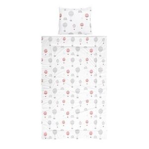 Imagine Set lenjerie pat 3 piese Lorelli Cosy Baloons Grey, bumbac