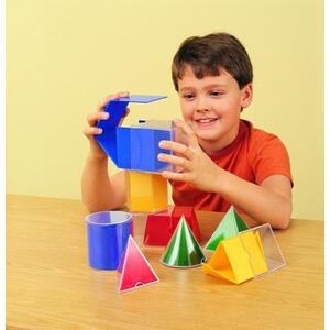Imagine Joc matematic Learning Resources Forme geometrice pliante - 16 piese