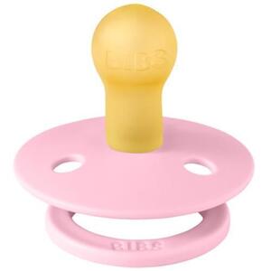 Imagine Suzeta Colour Latex pentru bebelusi BIBS, cu tetina rotunda, 0 luni +, Roz