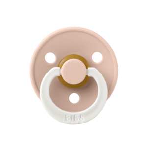Imagine Suzeta fosforescenta Colour Glow Latex BIBS Blush, tetina rotunda, 18 luni +