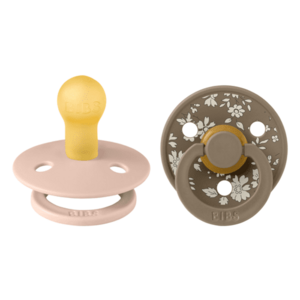 Imagine Set 2 suzete BIBS x LIBERTY Colour Capel Latex, tetina rotunda, 0 luni+