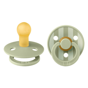 Imagine Set 2 suzete BIBS Colour Studio Collection Stripe Latex, tetina rotunda, 0 luni+